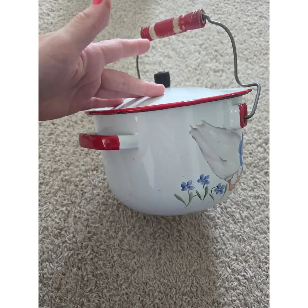 Vintage Large Tea Kettle/Pot With Goose